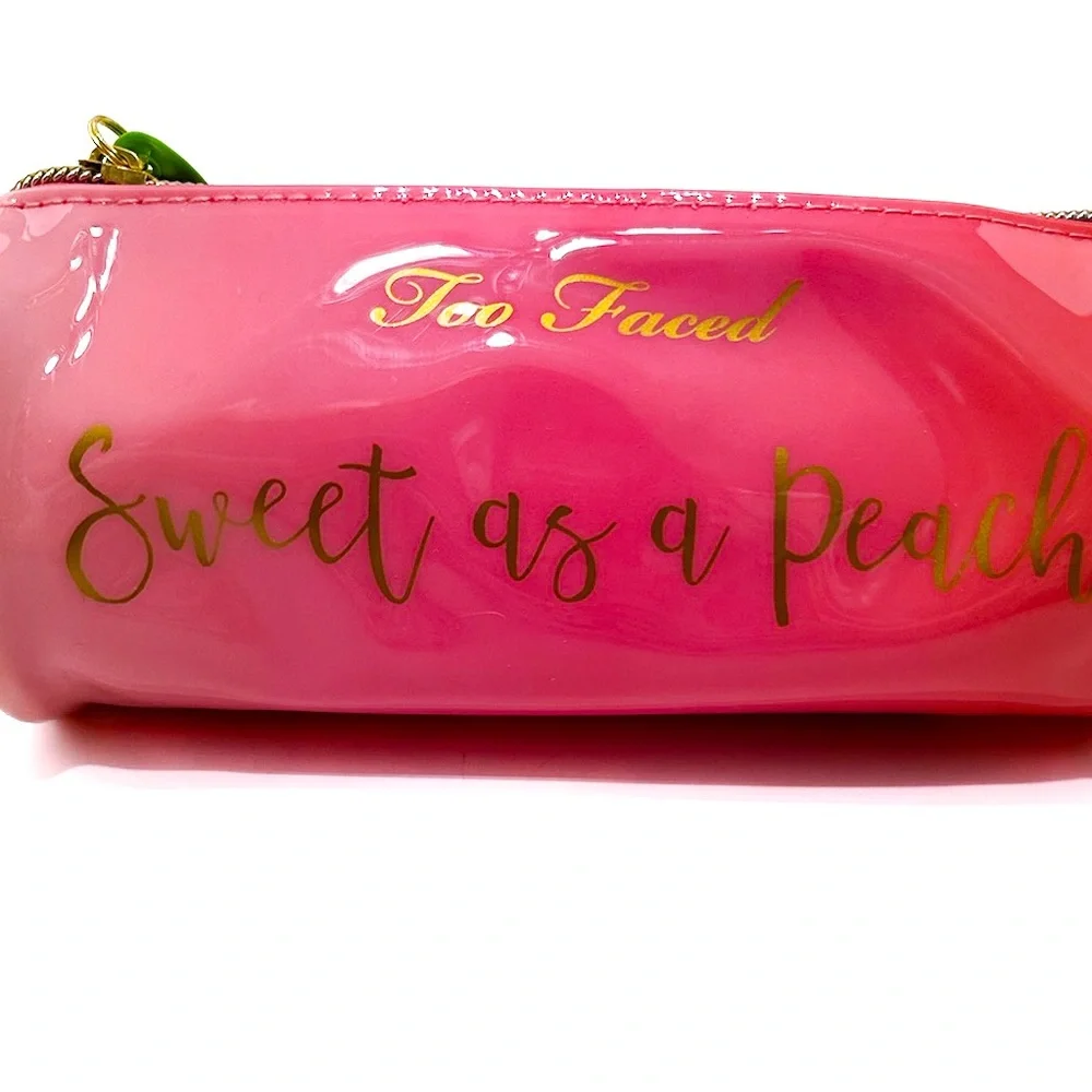 NWOT Too Faced Sweet as a Peach Collectors Edition Makeup Toiletry Travel Pouch